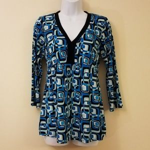 Motherhood Maternity Blue Stretch Size S Blouse